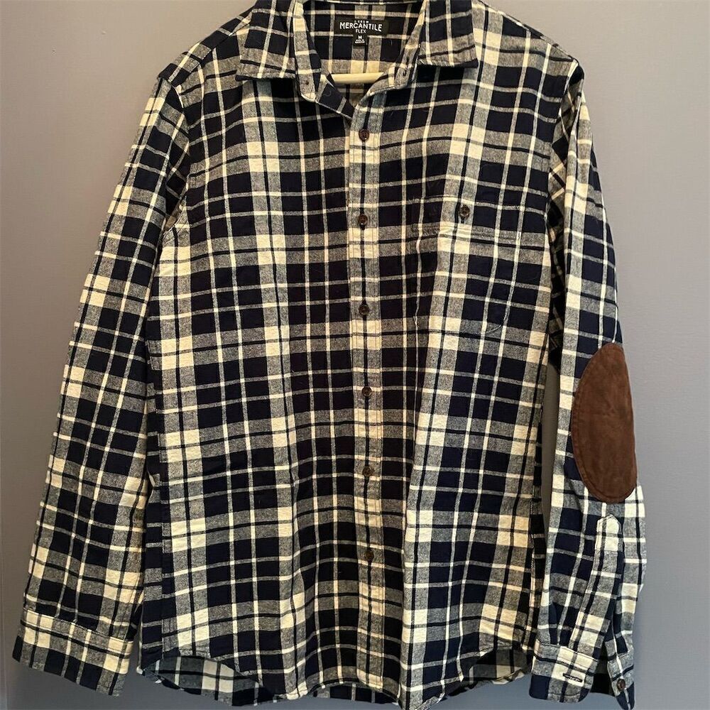 J. Crew Men's Plaid Flannel Shirt M Multicolor Long Sleeve Fisherman
